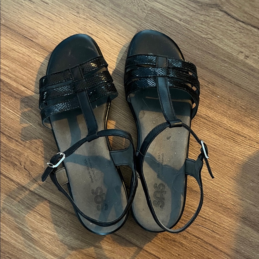 Black Strappy Sandals